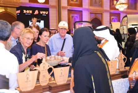 Guests at the coffee and chocolate exhibition